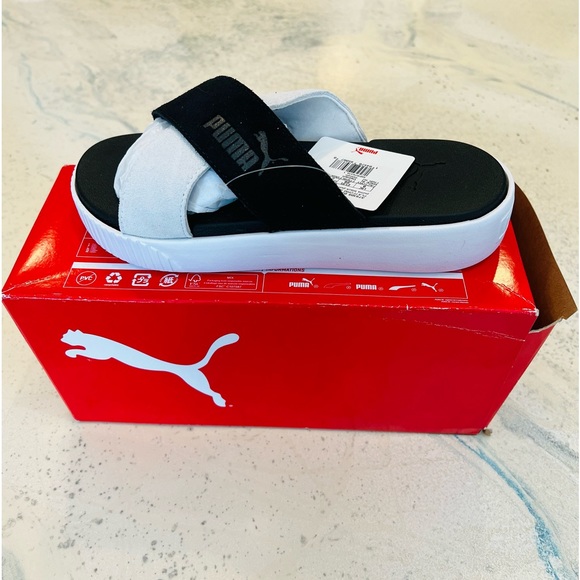 WOMEN’S PLATFORM SLIDE SUEDE 375105 03 - Picture 1 of 6